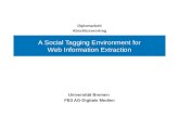 Universität Bremen FB3 AG-Digitale Medien Diplomarbeit Abschlussvortrag A Social Tagging Environment for Web Information Extraction Diplomand: Wenyu Cai.