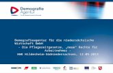 Demografieagentur für die niedersächsische Wirtschaft GmbH - Die Pflegezeitgesetze, „neue“ Rechte für Arbeitnehmer - HWK Hildesheim-Südniedersachsen, 12.09.2013.