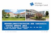 Dr. med. Karin Brachmann17/07/15 BEHANDLUNGSSTRATEGIEN DER VARIKOSIS: STATUS UPDATE 2015 9. MEETING PHLEBOLOGIE & LYMPHOLOGIE, 08.- 10. MAI 2015 SCHLOß.