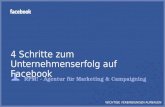 RPM! - Agentur für Marketing & Campaigning 4 Schritte zum Unternehmenserfolg auf Facebook WICHTIGE VERBINDUNGEN AUFBAUEN.