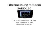 Filtermessung mit dem SARK-110 Dr. Frank Brakonier DK7FH Rolf Dohmen DL1KJ OV-Abend G40 10. April 2015.