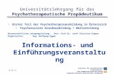 Institut für Psychosoziale Intervention und Kommunikationsforschung Leopold-Franzens-Universität Innsbruck 17.07.2015 Universitätslehrgang für das Psychotherapeutische.