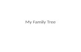 My Family Tree. Meine Schwester Meine Mutter Mein Vater Meine Tante Meine Oma Mein Opa.