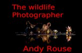 The wildlife Photographer Andy Rouse Andy Rouse ist ein Naturfotograf, der auf der ganzen Welt bekannt ist. Eine einzigartige charismatische Figur, die.