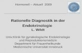 Rationelle Diagnostik in der Endokrinologie L. Wildt Univ.Klinik für gynäkologische Endokrinologie und Reproduktionsmedizin Department für Frauenheilkunde.
