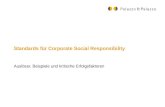 Standards für Corporate Social Responsibility Auslöser, Beispiele und kritische Erfolgsfaktoren.