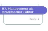 HR Management als strategischer Faktor Kapitel 2.