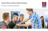 EDUCATION for EXCELLENCE 2015/2016 Schulungs- und Weiterbildungsprogramm.