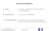 1 Kommunikation WIP- CONSULTING Wirtschaftlichkeit durch innovatives Projektmanagement Kommunikation l Inhalt: Grundlagen und Methoden der Kommunikation.
