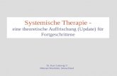 Systemische Therapie - eine theoretische Auffrischung (Update) für Fortgeschrittene Dr. Kurt Ludewig © Münster/Westfalen, Deutschland.