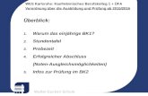 Walter-Eucken-Schule WES Karlsruhe: Kaufmännisches Berufskolleg 1 + ÜFA Verordnung über die Ausbildung und Prüfung ab 2015/2016 Überblick: 1. Warum das.
