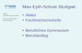 Abitur Berufliche Gymnasien Fachhochschulreife Berufskollegs Max-Eyth-Schule Stuttgart Abitur Fachhochschulreife Berufliches Gymnasium Berufskolleg.