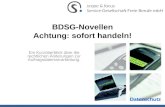 BDSG-Novellen Achtung: sofort handeln! Ein Kurzüberblick über die rechtlichen Änderungen zur Auftragsdatenverarbeitung.