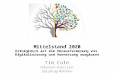Mittelstand 2020 Erfolgreich auf die Herausforderung von Digitalisierung und Vernetzung reagieren Tim Cole Internet-Publizist Salzburg/München.