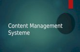 Content Management Systeme. Menü Header ContentSitebar.