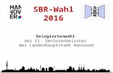 Delegiertenwahl des 11. Seniorenbeirates der Landeshauptstadt Hannover SBR-Wahl 2016.