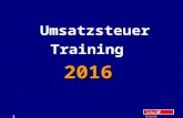 Inhalt Stand: 14.2.2016 1 2016 Umsatzsteuer Training 2016.