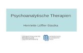 Psychoanalytische Therapien Henriette Löffler-Stastka.