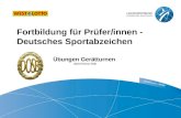Fortbildung für Prüfer/innen - Deutsches Sportabzeichen Übungen Gerätturnen (Stand Februar 2016)