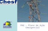 PAE – Plano de Ação Emergencial. Sistema de Distribuição Elétrica Diretoria de Operação - Sistema Elétrico - Linhas Linhas de 69 kV Extensão: 425,5 Km.