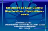 LAURA STERIAN WARD LABORATÓRIO DE GENÉTICA MOLECULAR DO CÂNCER Medicina Interna – Clínica Médica FCM - UNICAMP Discussão de Caso Clínico: Hipertiroidismo.
