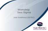 Workshop Seis Sigma José Goldfreind (SETEC). Setec Consulting Group Um dos maiores grupos de consultoria, treinamento e jogos empresariais da América.