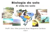 Profª. Dra. Elke Jurandy Bran Nogueira Cardoso Aula 4 Biologia do solo A vida no solo.