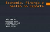 Economia, Finança e Gestão no Esporte JOÃO CARLOS FERNANDO JORGE JEFERSON DOUGLAS SAULO JOHNSON JULIO CESAR.