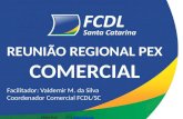 REUNIÃO REGIONAL PEX COMERCIAL Facilitador: Valdemir M. da Silva Coordenador Comercial FCDL/SC Vídeo fcdlPPS Intermitente.