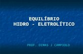 EQUILÍBRIO HIDRO - ELETROLÍTICO PROF. DIMAS J CAMPIOLO.