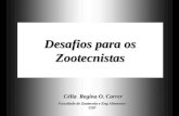Desafios para os Zootecnistas Célia Regina O. Carrer Faculdade de Zootecnia e Eng Alimentos - USP.