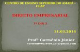 11.03.2014 Profº Carmênio Júnior carmeniobarroso.adv@gmail.com.