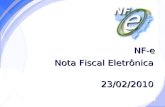Secretaria da Fazenda NF-e Nota Fiscal Eletrônica 23/02/2010.