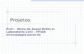 Projetos Prof.: Alceu de Souza Britto Jr. Laboratório LUCI – PPGIA alceu@ppgia.pucpr.br.