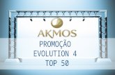 PROMOÇÃO EVOLUTION 4 TOP 50. O ranking contempla as seguintes premiações: