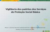 Encontro Nacional de Monitoramento e Vigilância Socioassistencial 2013 Vigilância dos padrões dos Serviços de Proteção Social Básica Mesa 5 - Encontro.