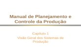 Manual de Planejamento e Controle da Produção Capítulo 1 Visão Geral dos Sistemas de Produção.