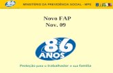 MINISTÉRIO DA PREVIDÊNCIA SOCIAL - MPS Novo FAP Nov. 09.