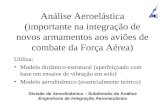 Divisão de Aerodinâmica – Subdivisão de Análise Engenharia de Integração Aeromecânica Análise Aeroelástica (importante na integração de novos armamentos.