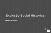 Exclusão Social Histórica: Marcio Pochmann  A Exclusão Social no Brasil e no Mundo