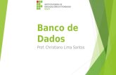 Banco de Dados Prof. Christiano Lima Santos. Conteúdo do Curso  Introdução a Banco de Dados  Modelo Relacional  Modelo Entidade-Relacionamento  Normalização.