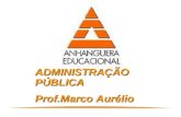 ADMINISTRAÇÃO PÚBLICA Prof.Marco Aurélio. Princípios constitucionais reguladores da Administração Pública.