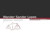Wander Sander Lopes Advocacia e Assessoria Jurídica.