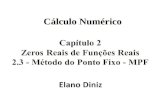 Cálculo Numérico. 2.3 - Método do Ponto Fixo - MPF.