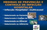 MEDIDAS DE PREVENÇÃO E CONTROLE DE INFECÇÃO HOSPITALAR Infecção Hospitalar: multicausal Infecção Hospitalar: multicausal  Relacionado ao Paciente  Relacionado.