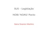 SUS – Legislação NOB/ NOAS/ Pacto Ilana Soares Martins.