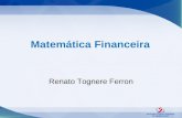 Matemática Financeira Renato Tognere Ferron. DESCONTOS.