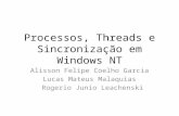 Processos, Threads e Sincronização em Windows NT Alisson Felipe Coelho Garcia Lucas Mateus Malaquias Rogerio Junio Leachenski.