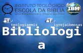 Bibliologia /teologiaemissao/igrejaibmosasco. A origem do termo “Bibliologia” biblon logos “Estudo dos Livros”. A palavra “Bibliologia” vem do grego antigo.