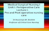 Pre&Postoperative Care